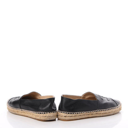 Chanel Lambskin CC Espadrilles 39 Black 5 of 25
