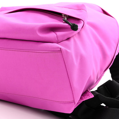Balenciaga Sport Nylon Logo Embroidered S Wheel Backpack Fuchsia Black 9 of 9