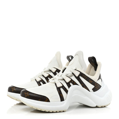 Louis Vuitton Patent Monogram LV Archlight Sneakers 42 White 3 of 10