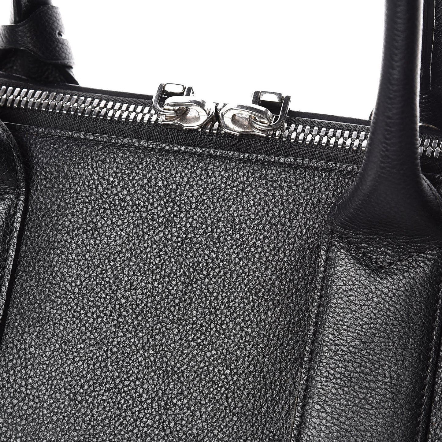 Textured Calfskin Medium Incognito Satchel Black