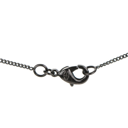 Chanel Ruthenium Baguette Crystal CC Necklace Black 4 of 4