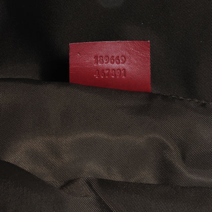 Gucci GG Monogram Medium Web Handle Vertical Tote Red 7 of 8