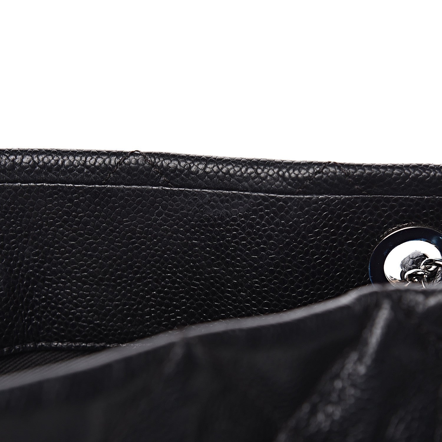 Chanel Caviar Quilted CC Timeless Soft Tote Black 9 of 14