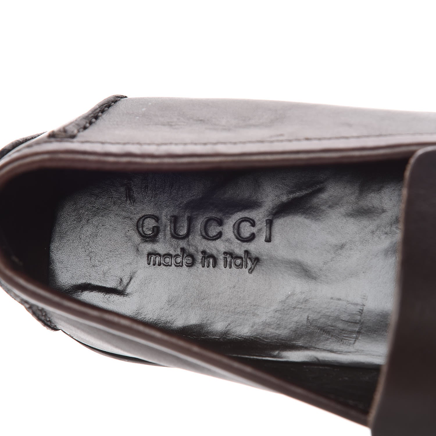 Gucci Calfskin Mens Horsebit Driver Loafers 11 Brown 7 of 11