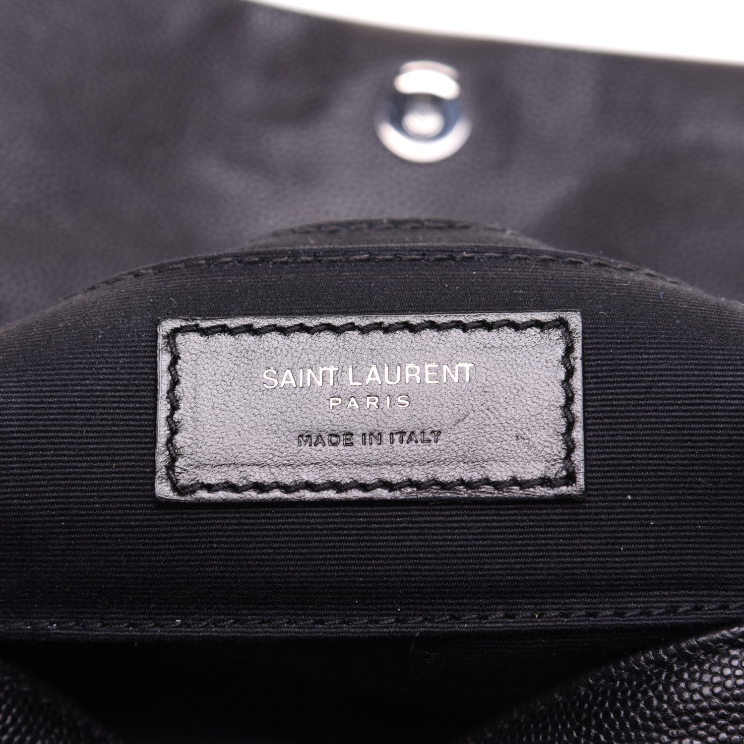 Saint Laurent Grain De Poudre Monogram Toy West Hollywood Fold-Over Bag Black 8 of 12