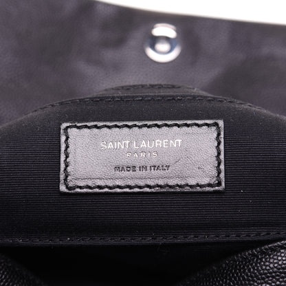 Saint Laurent Grain De Poudre Monogram Toy West Hollywood Fold-Over Bag Black 8 of 12