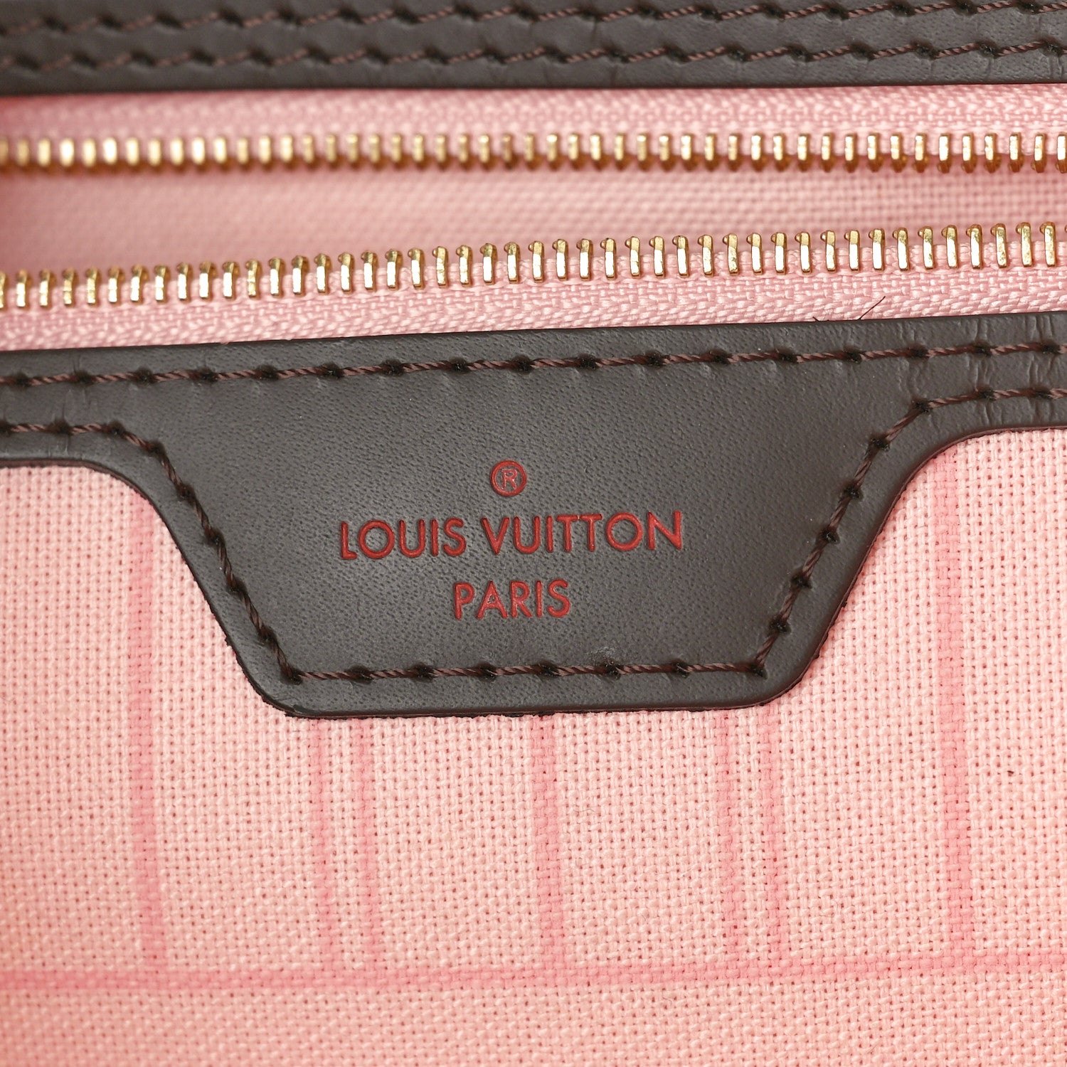 Louis Vuitton Damier Ebene Neo Neverfull MM Rose Ballerine 6 of 12