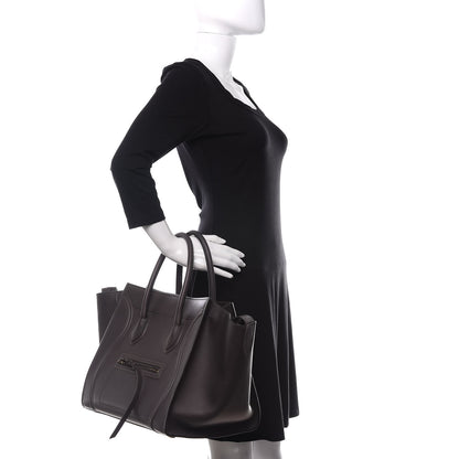 Celine Smooth Calfskin Medium Phantom Luggage Grey 2 of 9