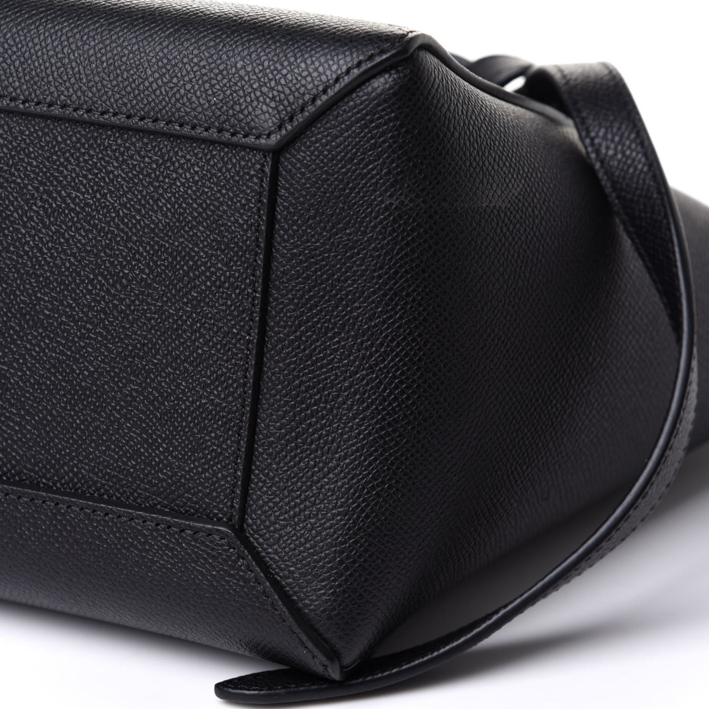 Baby Grained Calfskin Micro Belt Bag Black
