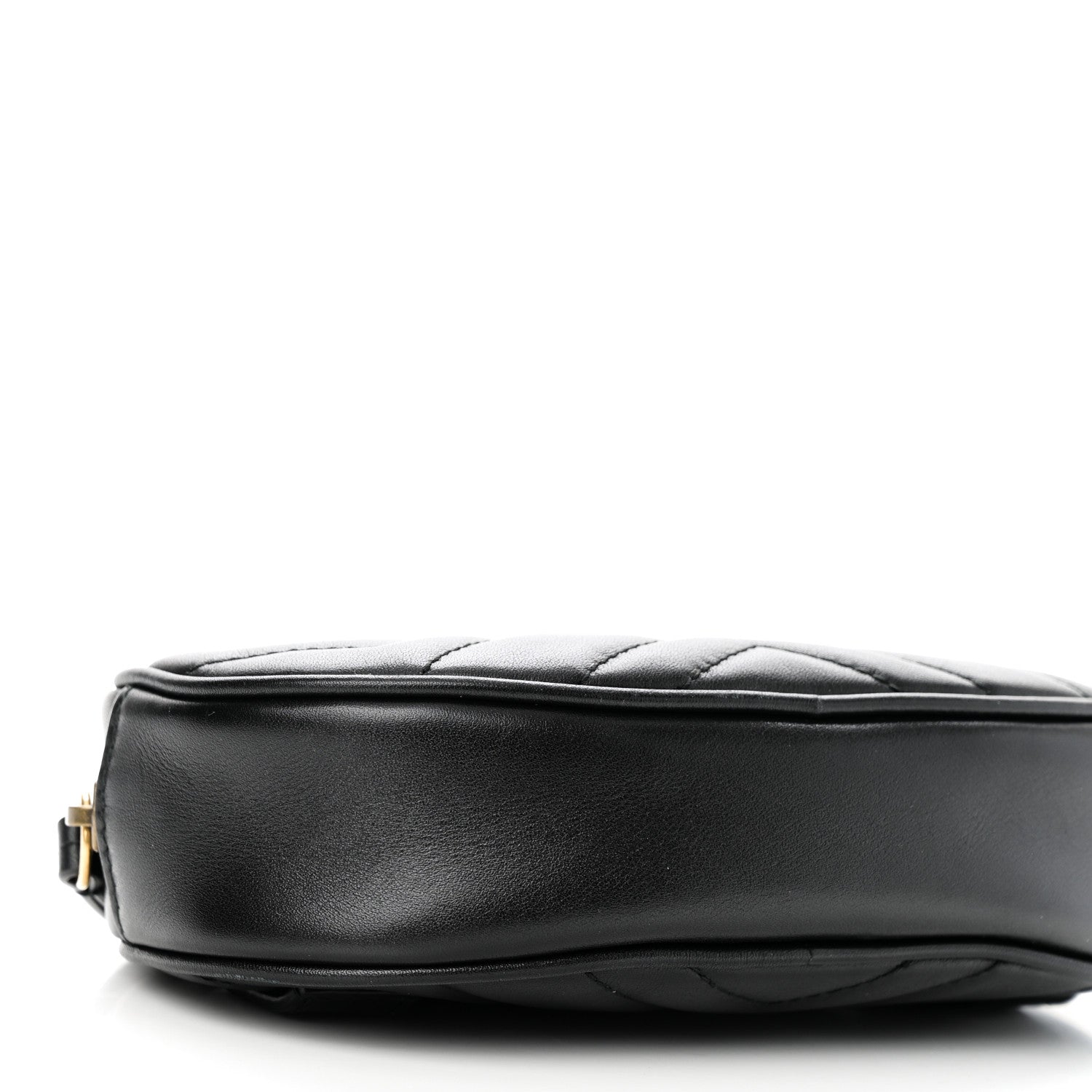 Gucci Calfskin Matelasse GG Marmont Belt Bag 75 30 Black 8 of 11