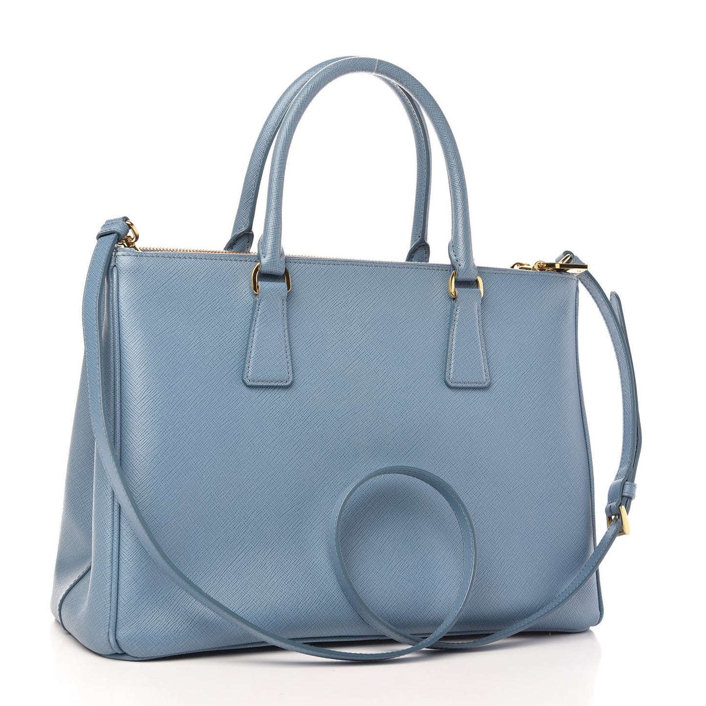 Saffiano Medium Galleria Double Zip Tote Aviazione