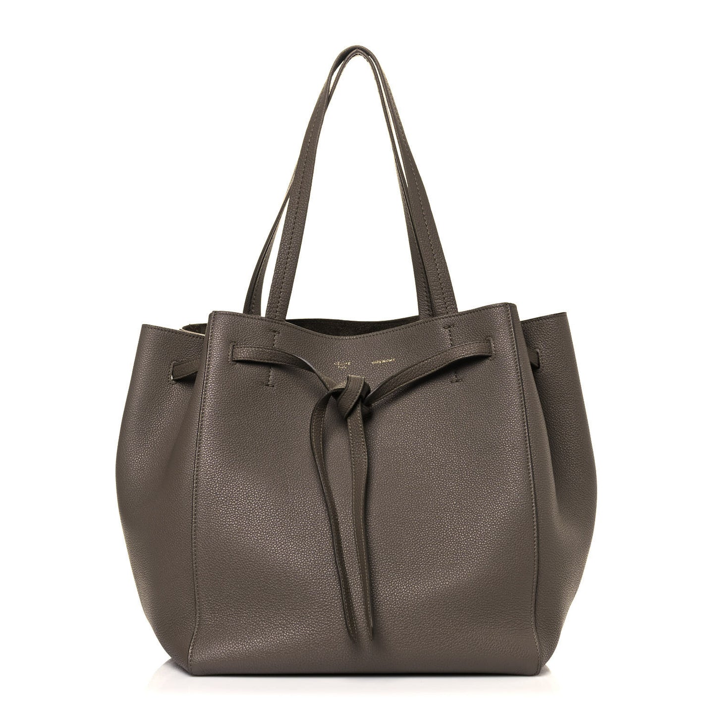 Soft Grained Calfskin Small Belt Cabas Phantom Taupe