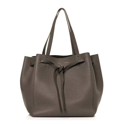 Celine Soft Grained Calfskin Small Belt Cabas Phantom Taupe 1 of 16