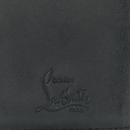Christian Louboutin Calfskin Embellished Crown Compact Wallet Black 8 of 12