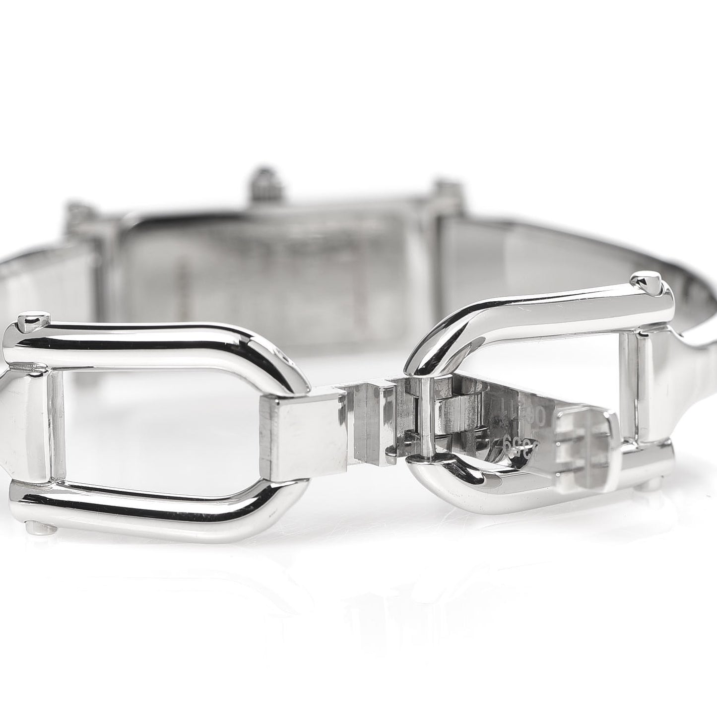 Stainless Steel Diamond Mother of Pearl 12mm 1500L Horsebit Quartz Watch