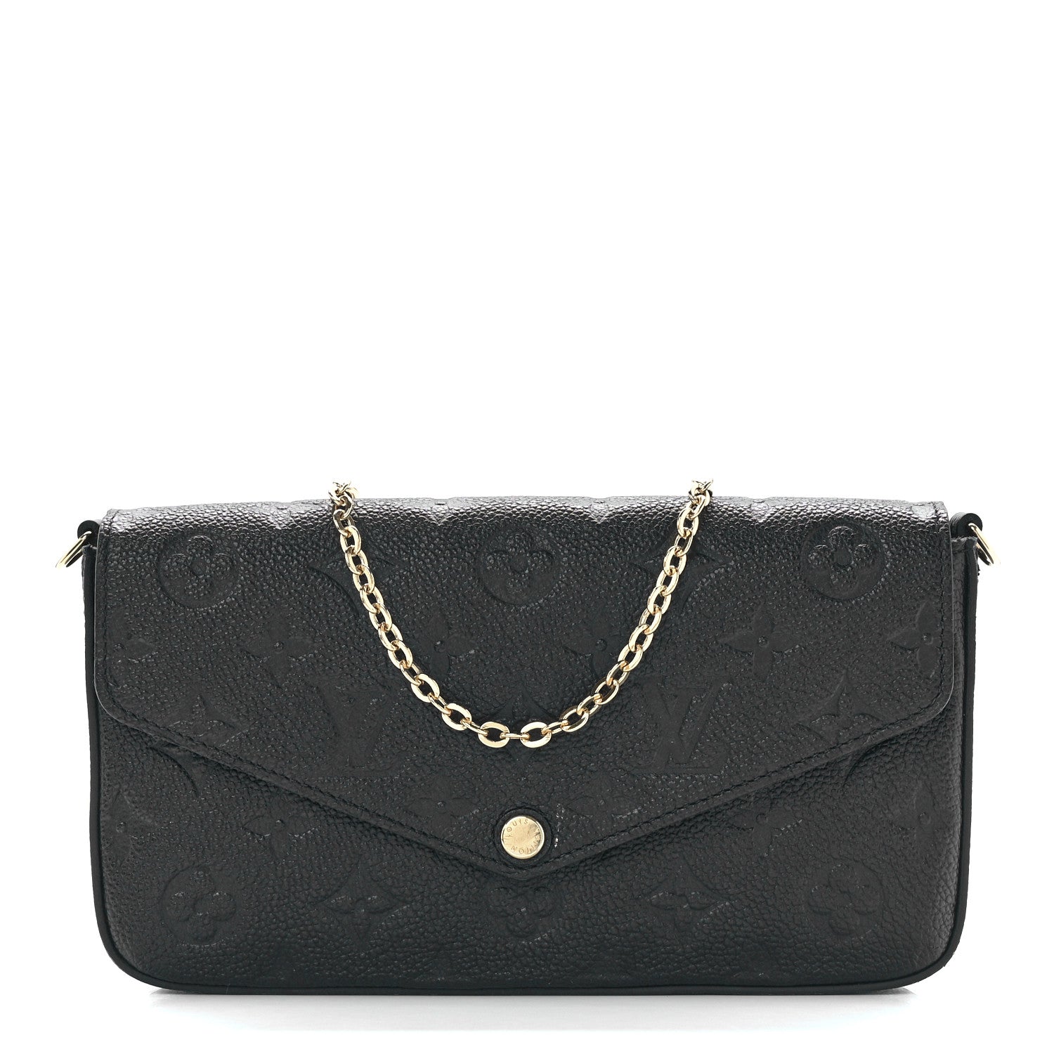 Louis Vuitton Empreinte Pochette Felicie Chain Wallet Black 3 of 16