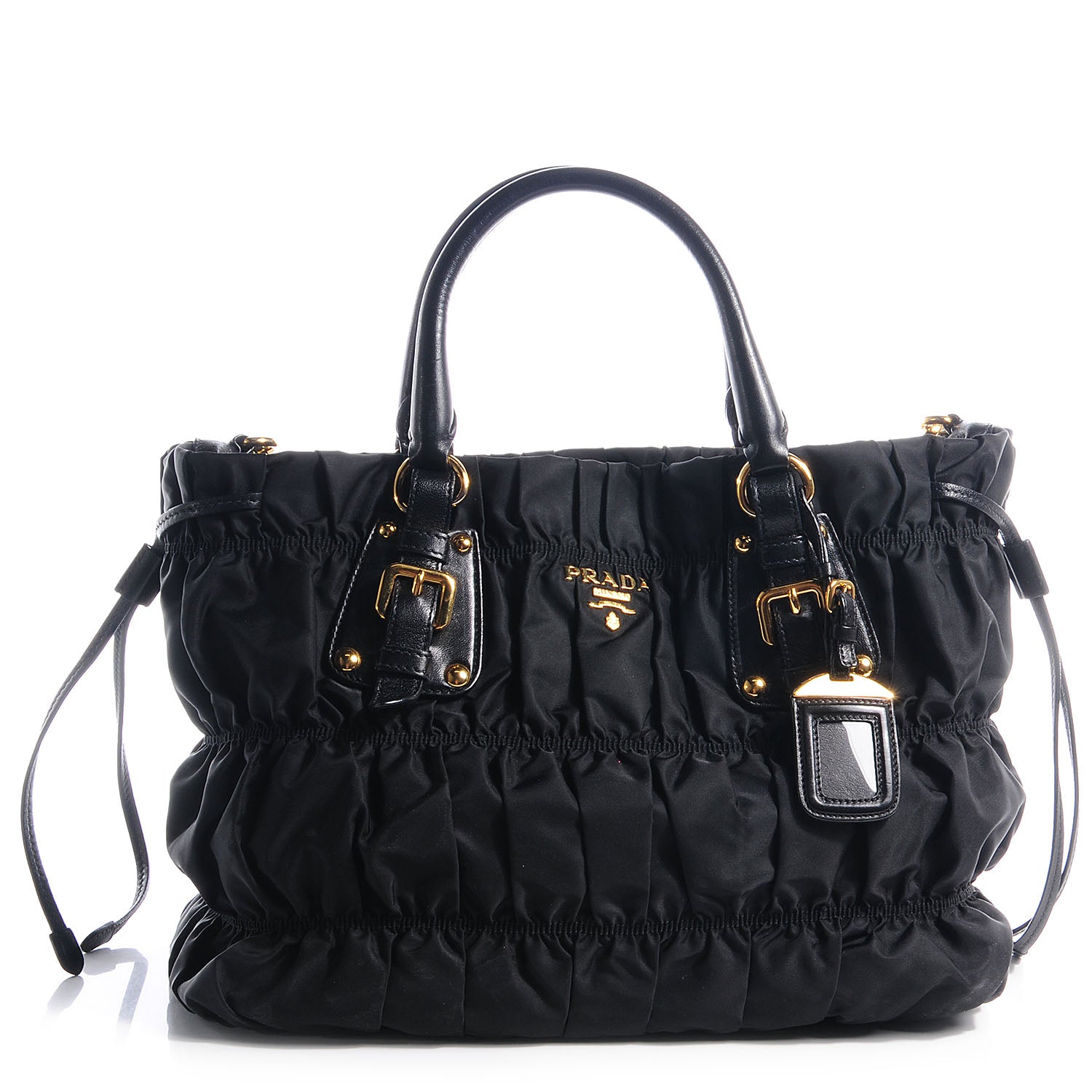 Prada Tessuto Nylon Gaufre Tote Nero Black 1 of 9