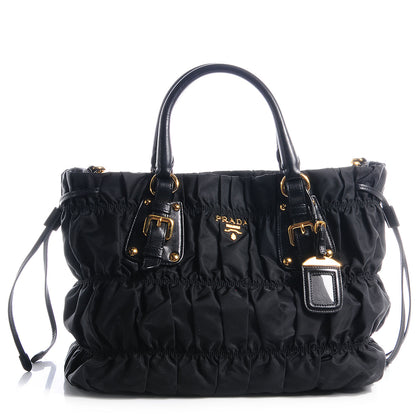 Prada Tessuto Nylon Gaufre Tote Nero Black 1 of 9