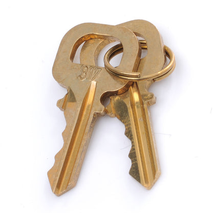 Louis Vuitton Brass Lock and Key Set #317 3 of 6