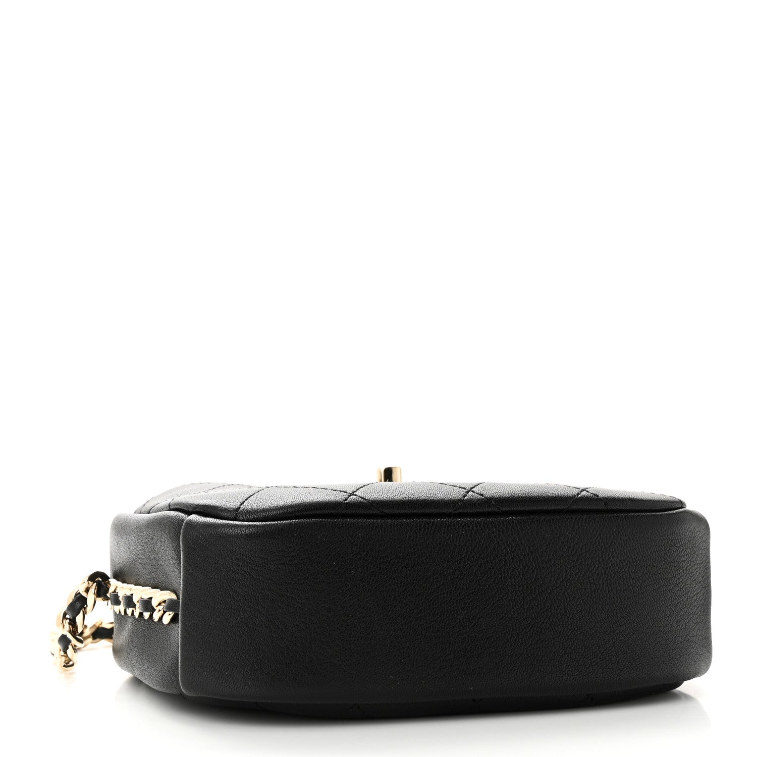 Chanel Goatskin Quilted Small Casual Trip Camera Case Black 4 of 10