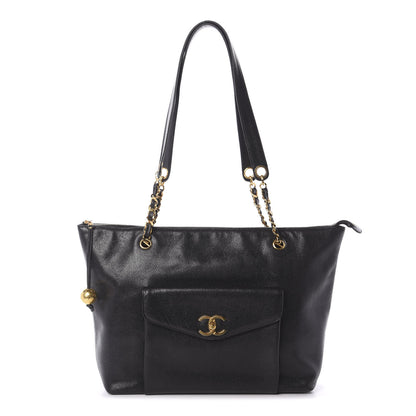 Chanel Caviar CC Shoulder Bag Black 1 of 11