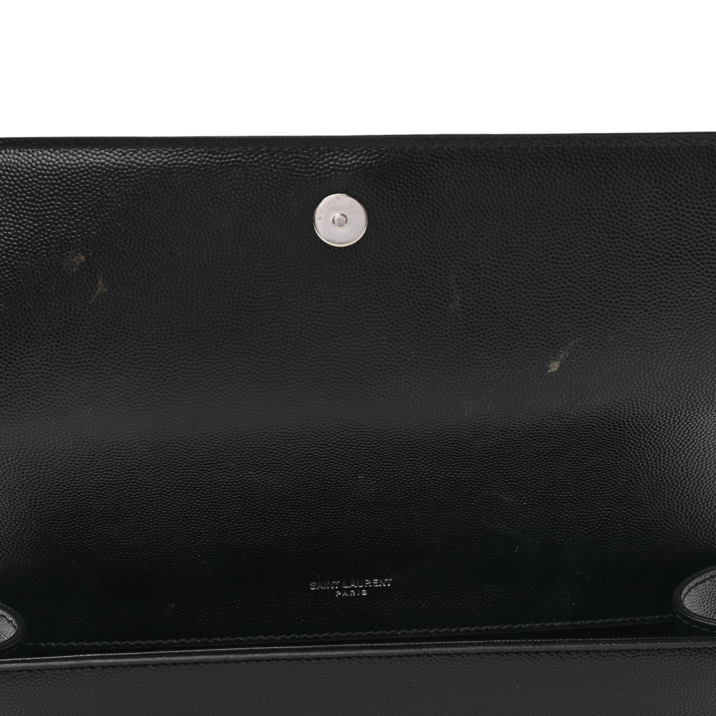 Grain De Poudre Monogram Cassandre Clutch Black
