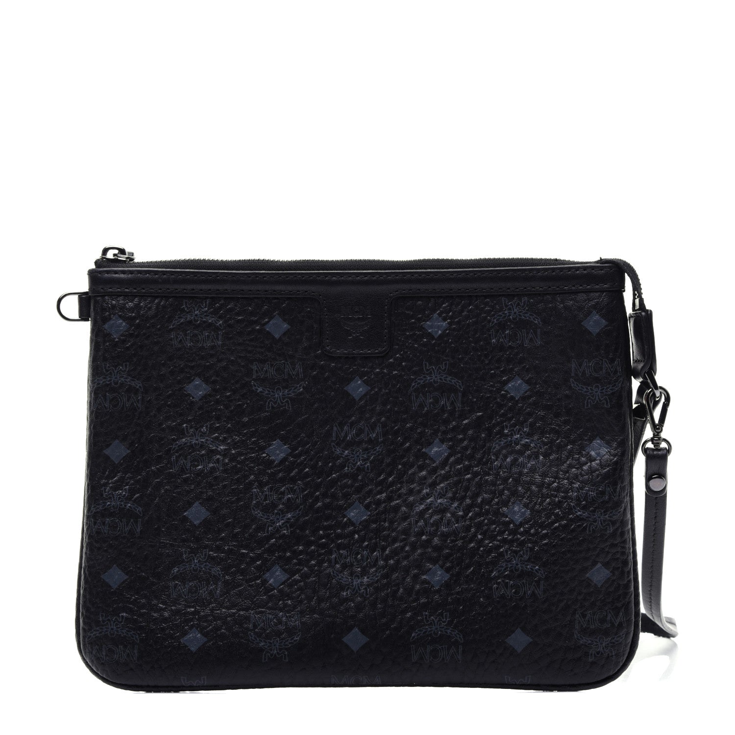 MCM Visetos Stark Wristlet Pouch Black 1 of 12