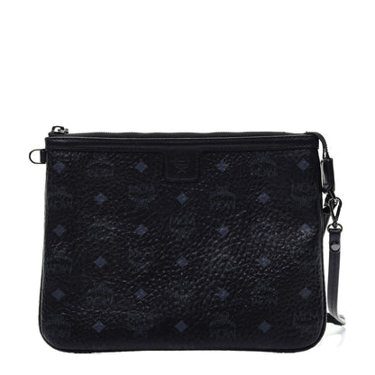 MCM Visetos Stark Wristlet Pouch Black 1 of 12