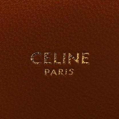 Celine Calfskin Triomphe Canvas Teen Triomphe Bag Tan 5 of 10
