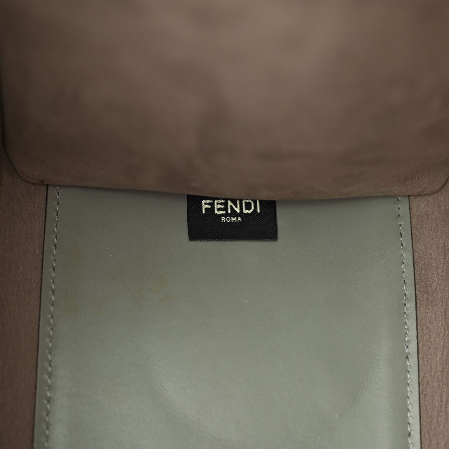Vitello King Plexiglass Logo Embossed Medium Fendi Sunshine Shopper Tote Moon