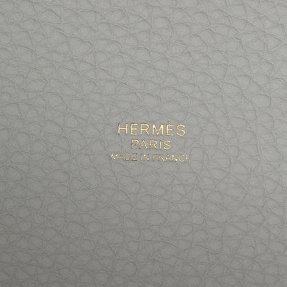 Hermes Taurillon Clemence Picotin Lock 22 MM Bleu Pale 6 of 11
