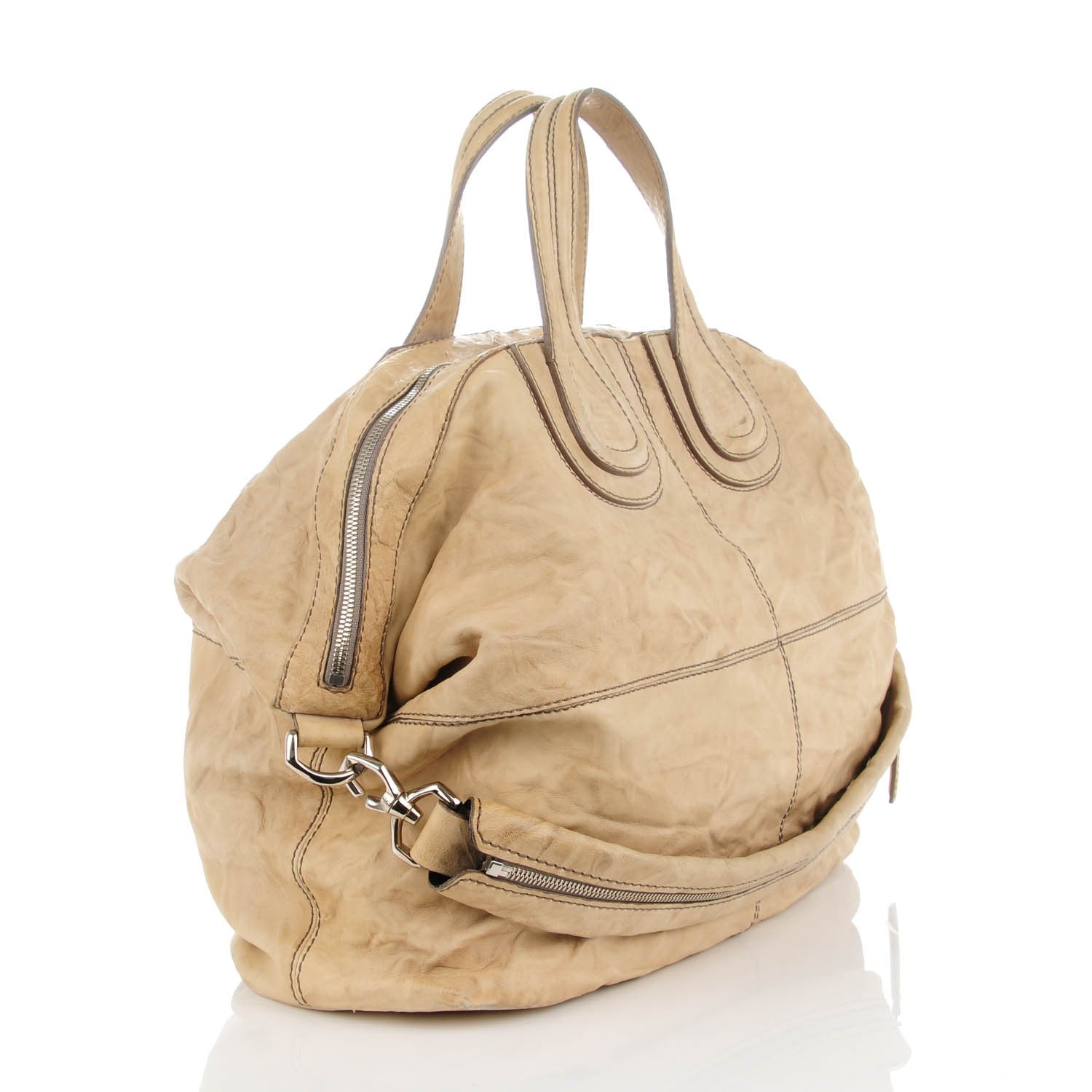 Givenchy Wrinkled Lambskin Large Nightingale Beige 3 of 10