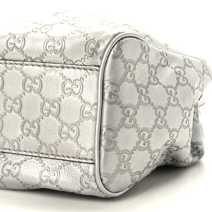 Gucci Metallic Guccissima Medium Sukey Tote Silver 9 of 9