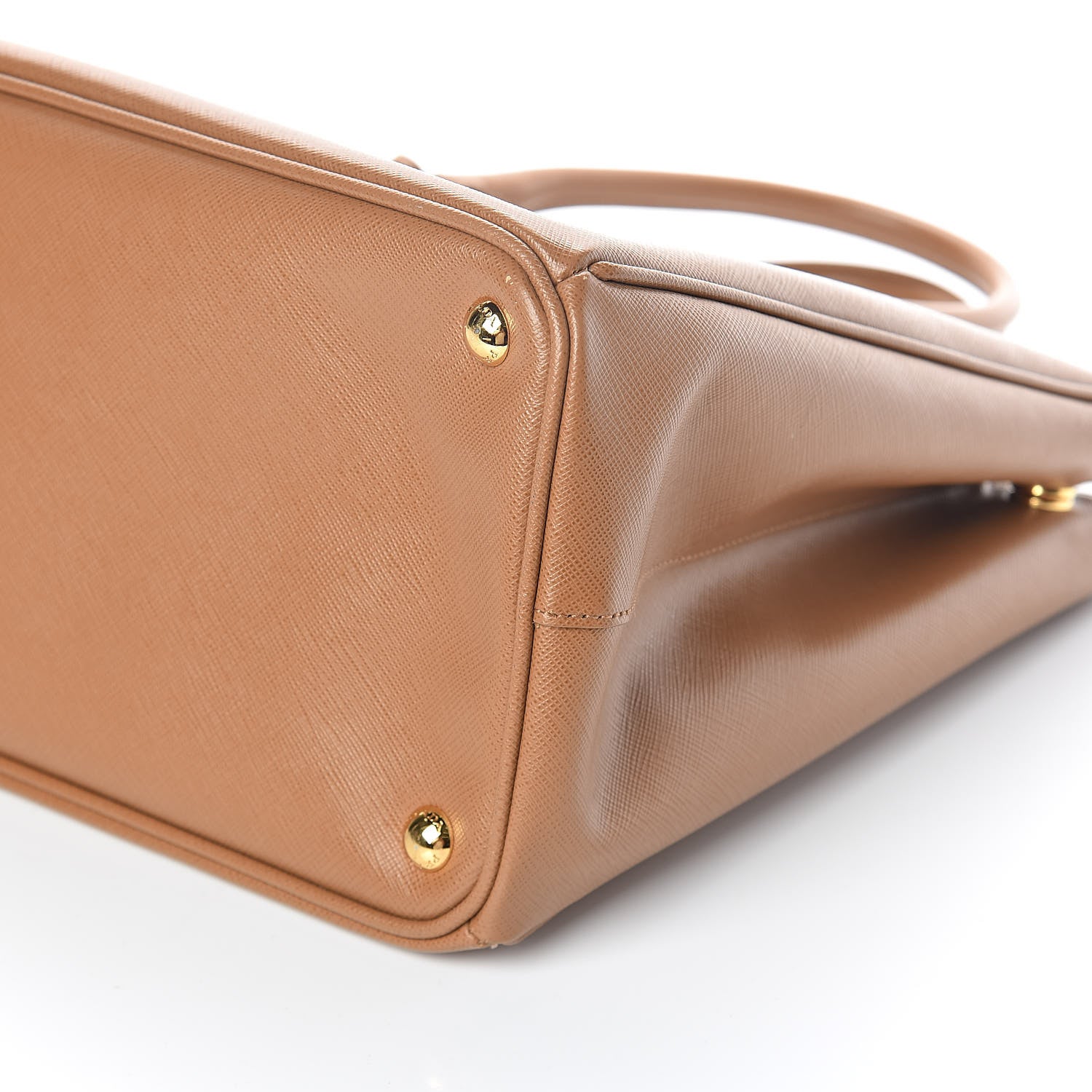 Prada Saffiano Large Galleria Double Zip Tote Caramel 9 of 9