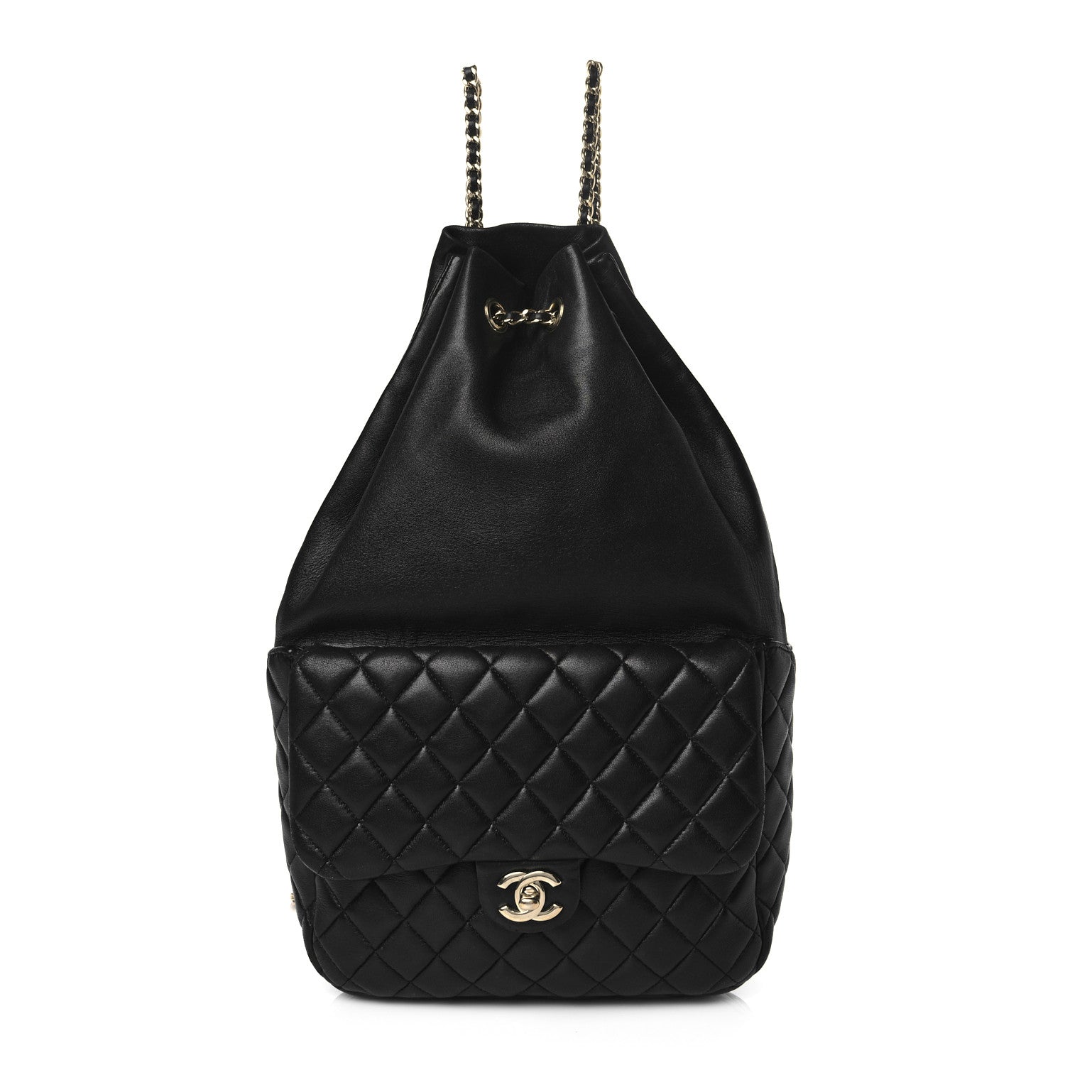 Chanel Lambskin Quilted Large In Seoul Backpack Navy 1 of 10