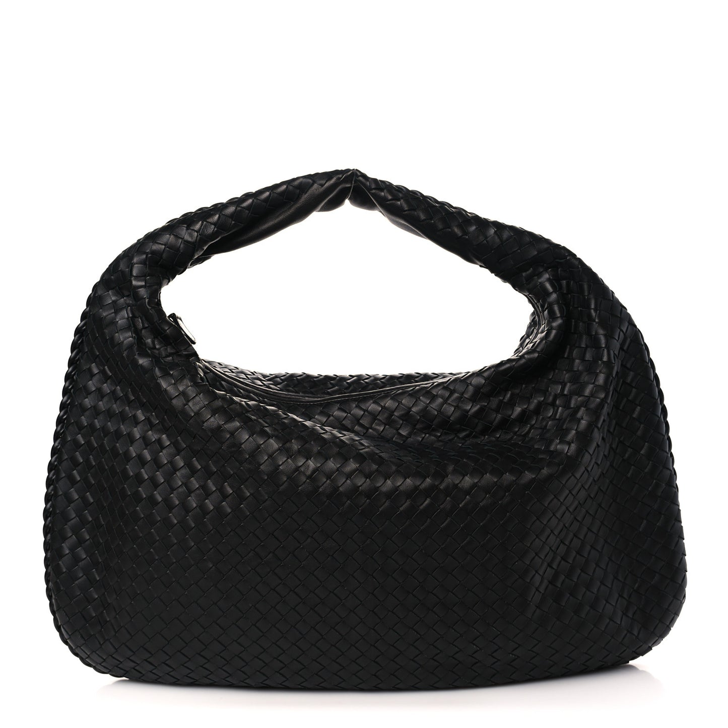 Nappa Intrecciato Medium Veneta Hobo Black