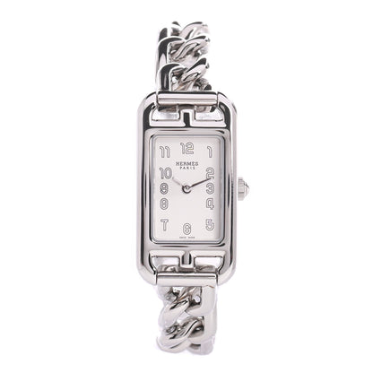 Hermes Stainless Steel 17mm Nantucket Quartz Watch 1 of 7