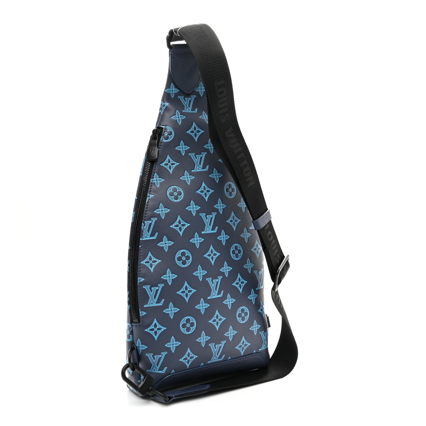 Monogram Shadow Duo Slingbag Navy River Blue