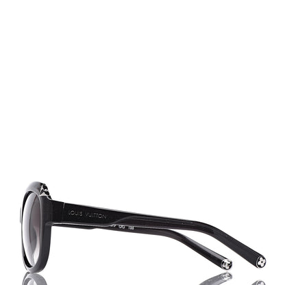 Louis Vuitton Acetate Hortensia Sunglasses Z0485W Black Glitter 3 of 8
