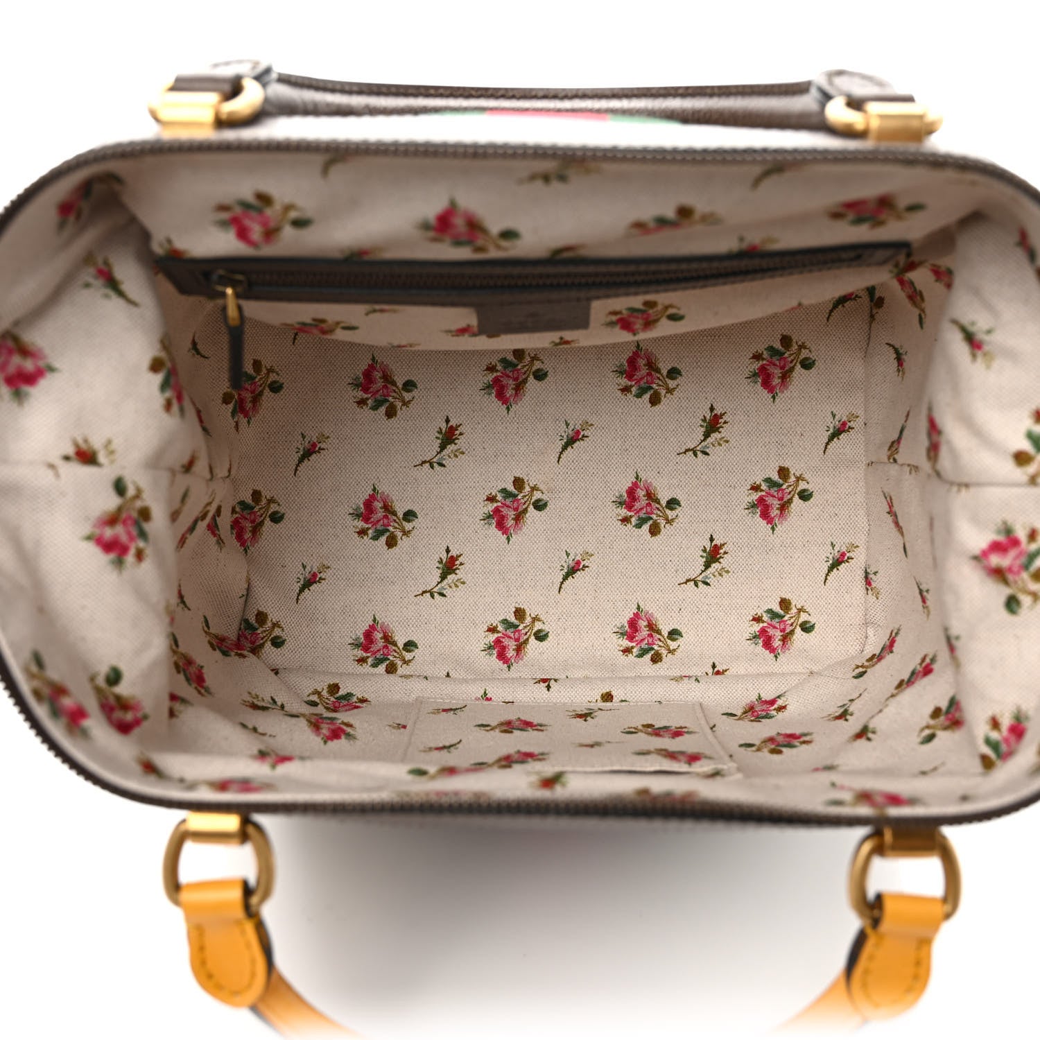 Gucci GG Supreme Monogram Calfskin Web Bowler Top Handle Bag 4 of 8
