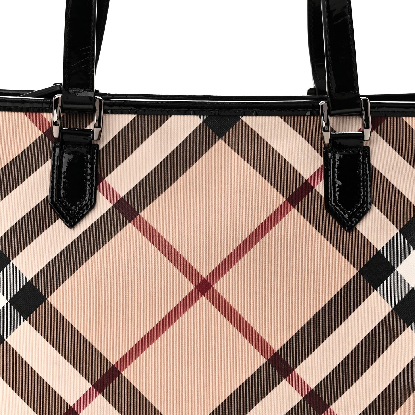 Supernova Check Small Nickie Tote Black