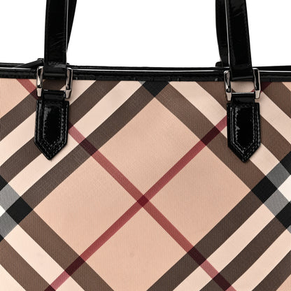 Burberry Supernova Check Small Nickie Tote Black 7 of 10