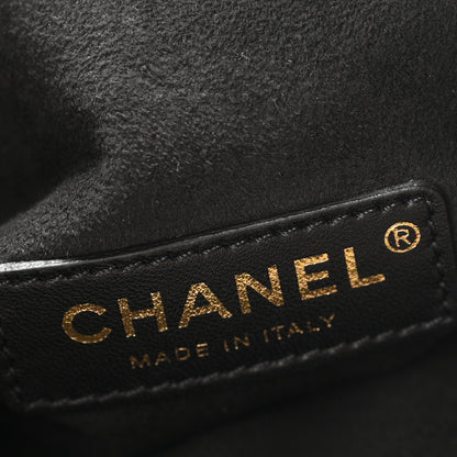 Chanel Iridescent Crumpled Calfskin Small Coco Pleats Backpack Gold 5 of 9