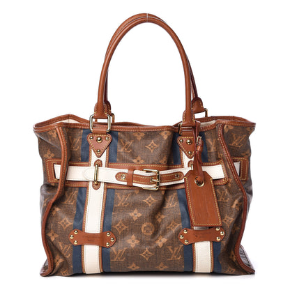 Louis Vuitton Monogram Rayures Tisse Sac GM Blue 1 of 12