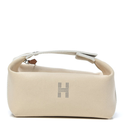 Hermes Canvas Small Bride-A-Brac Pouch Natural 1 of 8