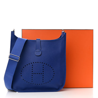 Hermes Epsom Evelyne III GM Bleu Electrique 11 of 11