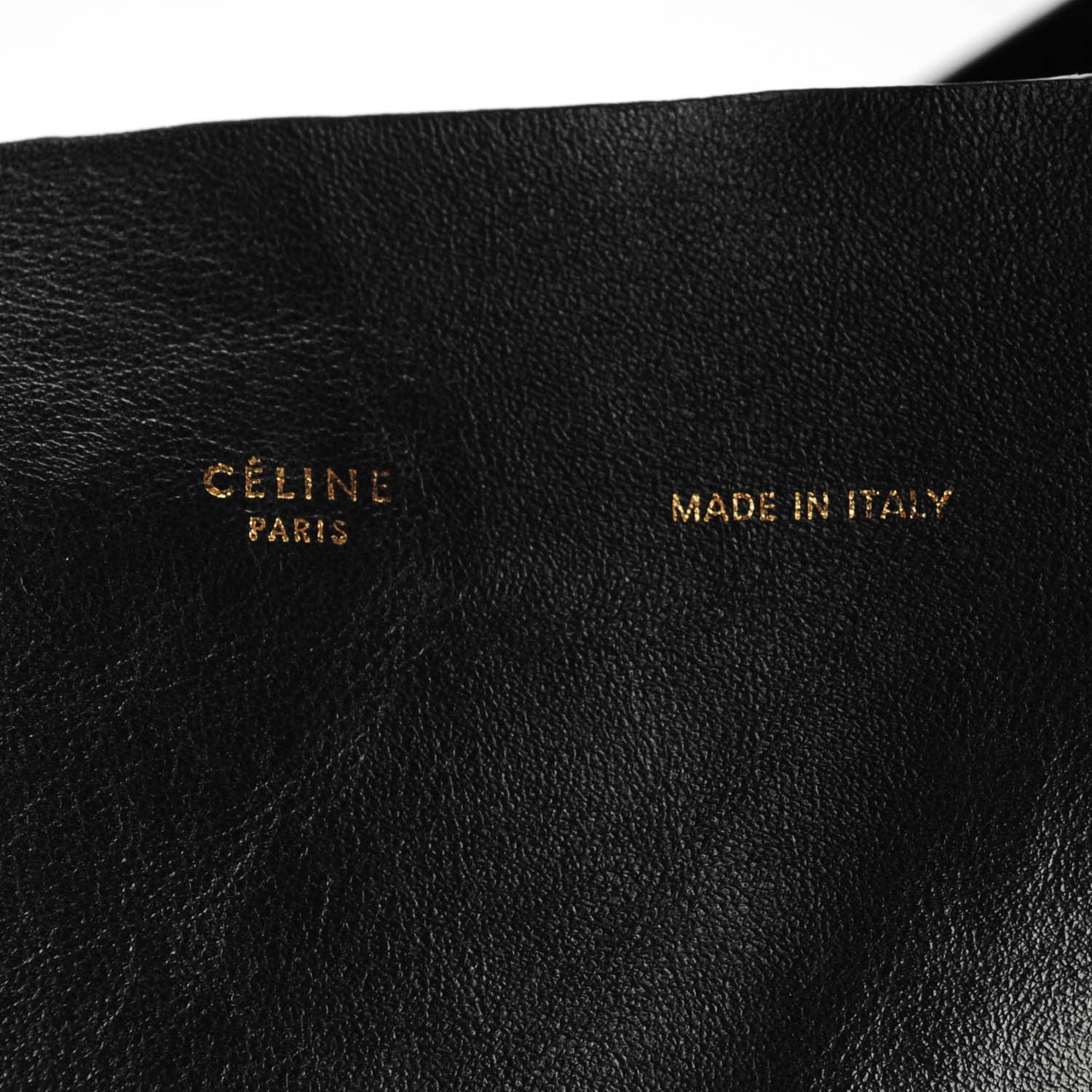 Celine Lambskin Horizontal Cabas Black 8 of 8