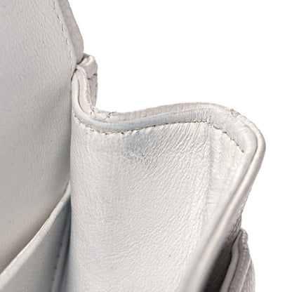 Chanel Caviar Quilted Medium Double Flap White 13 of 18