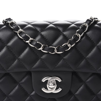 Chanel Lambskin Quilted Mini Rectangular Flap Black 10 of 11