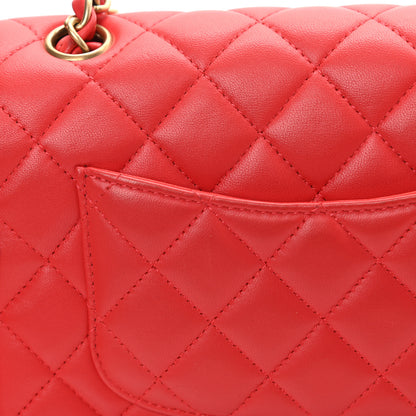 Chanel Lambskin Quilted Mini Rectangular Flap Red 13 of 13